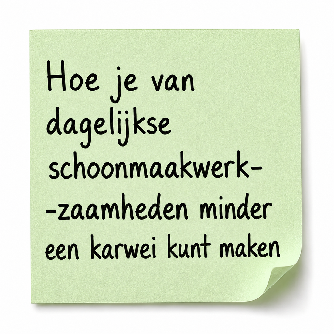 Hoe je van dagelijkse schoonmaakwerkzaamheden minder een karwei kunt maken