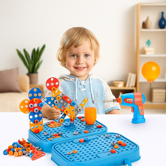 Bouwpakket voor kinderen in schattig dinosaurusdesign