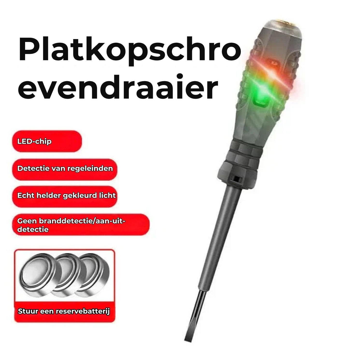 2-in-1 Schroevendraaier en Elektriciteitdetector