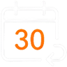 30 dagen retour
