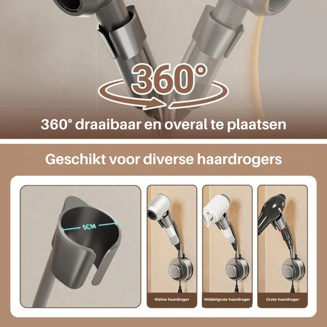 Handsfree houder voor haardroger