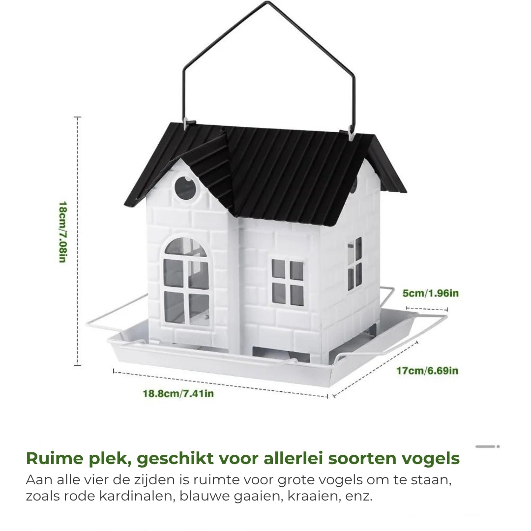 🕊️ Zonne-Energie Vogelhuisje - Automatische Verlichting