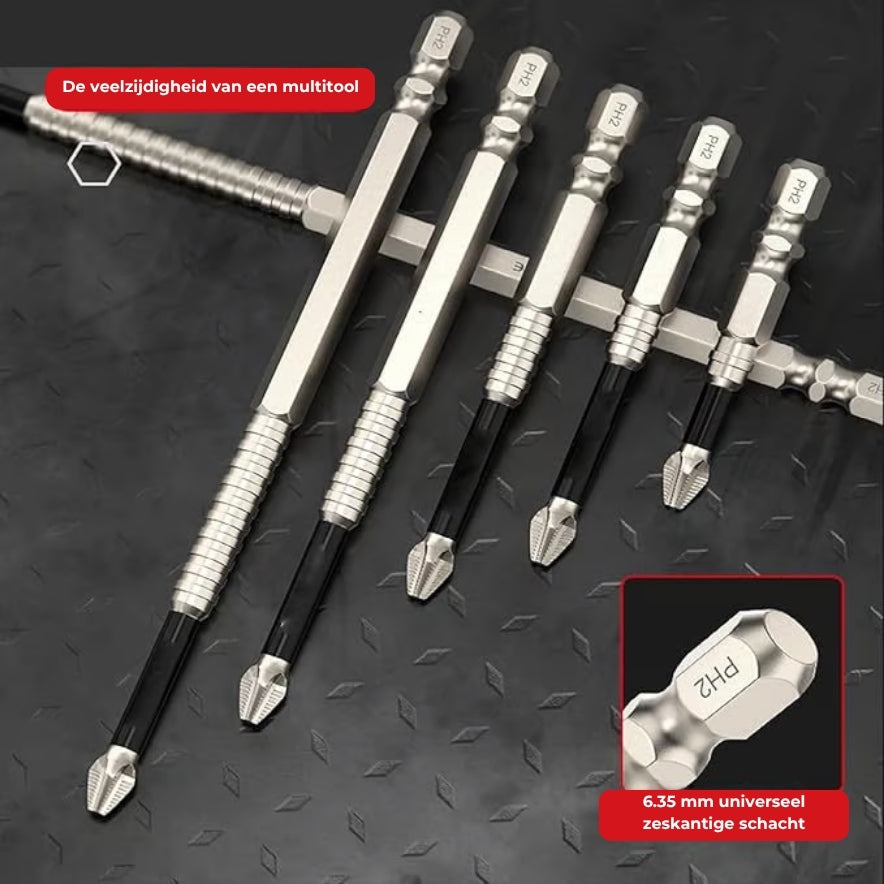 Antislip Magnetische Schroefbits