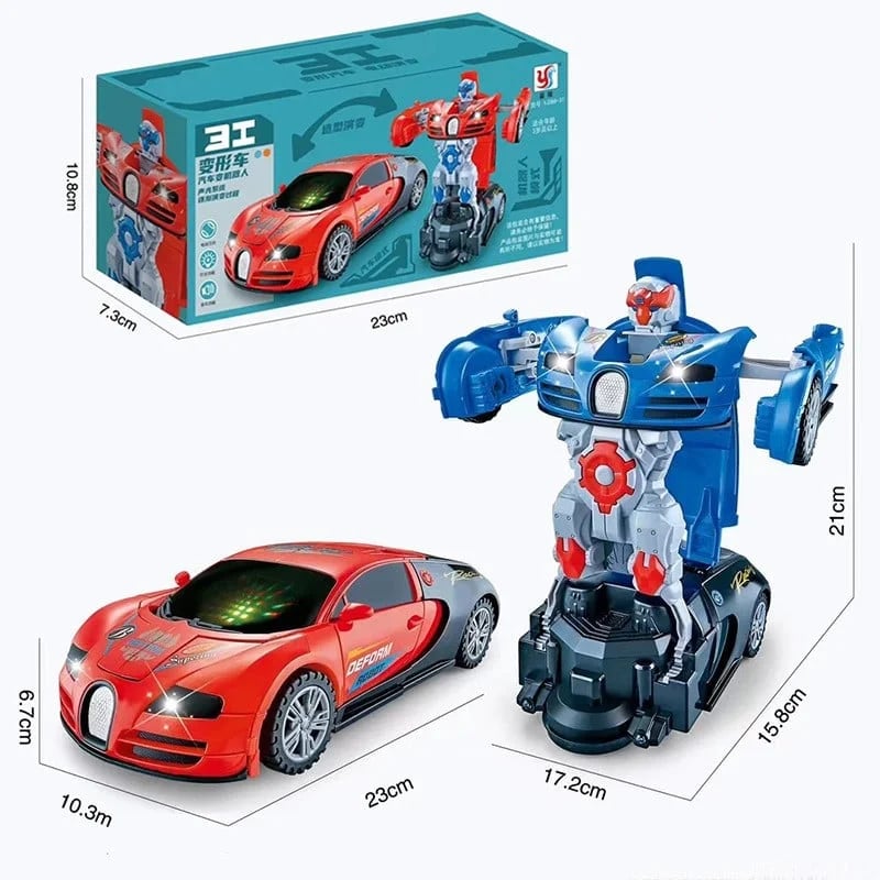 Robotisch vervormbare speelgoedauto's